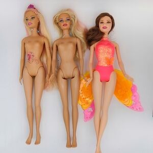 Mattel Dolls with Blonde and Brunette Hair
